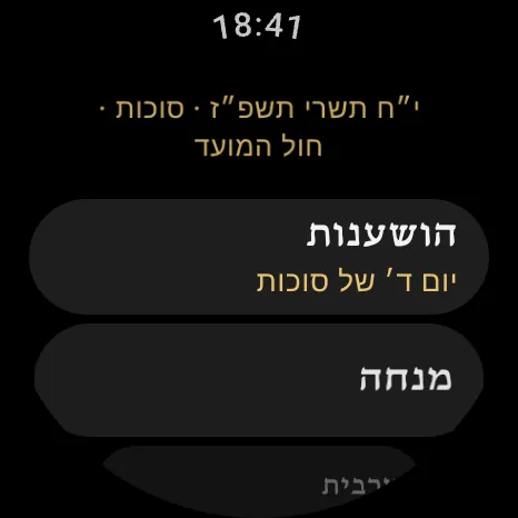מסך הבית ב־Wear OS